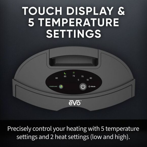 EVO Evolution Twin Ceramic Personal Space Small Po Black - Picture 6 of 11